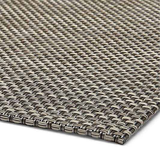 Chilewich ® Basketweave Oyster Woven Indoor/Outdoor Floormat 26"x72"