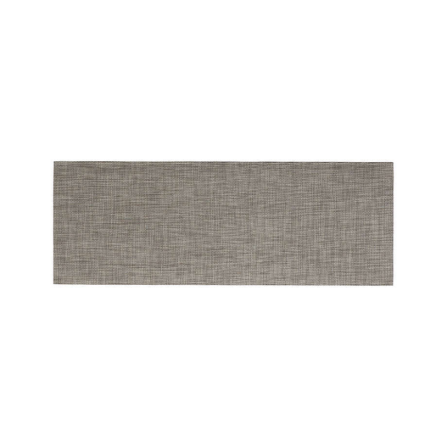 Chilewich - Basketweave Floor Mat in White/Silver - 72X106