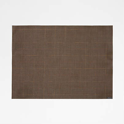 Chilewich ® Chase Rectangle Deep Brown Placemat