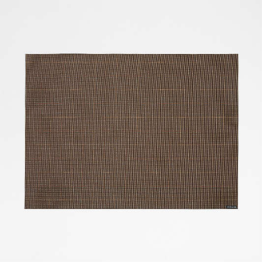 Chilewich ® Chase Rectangle Deep Brown Placemat