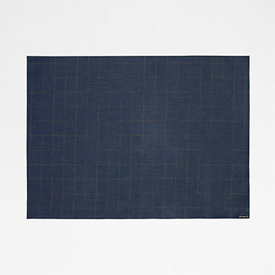 View Chilewich ® Chase Rectangle Deep Indigo Placemat details