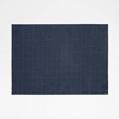 Chilewich ® Chase Rectangle Deep Indigo Placemat