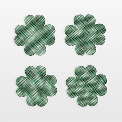 View Chilewich ® Clover Coasters, Set of 4 details