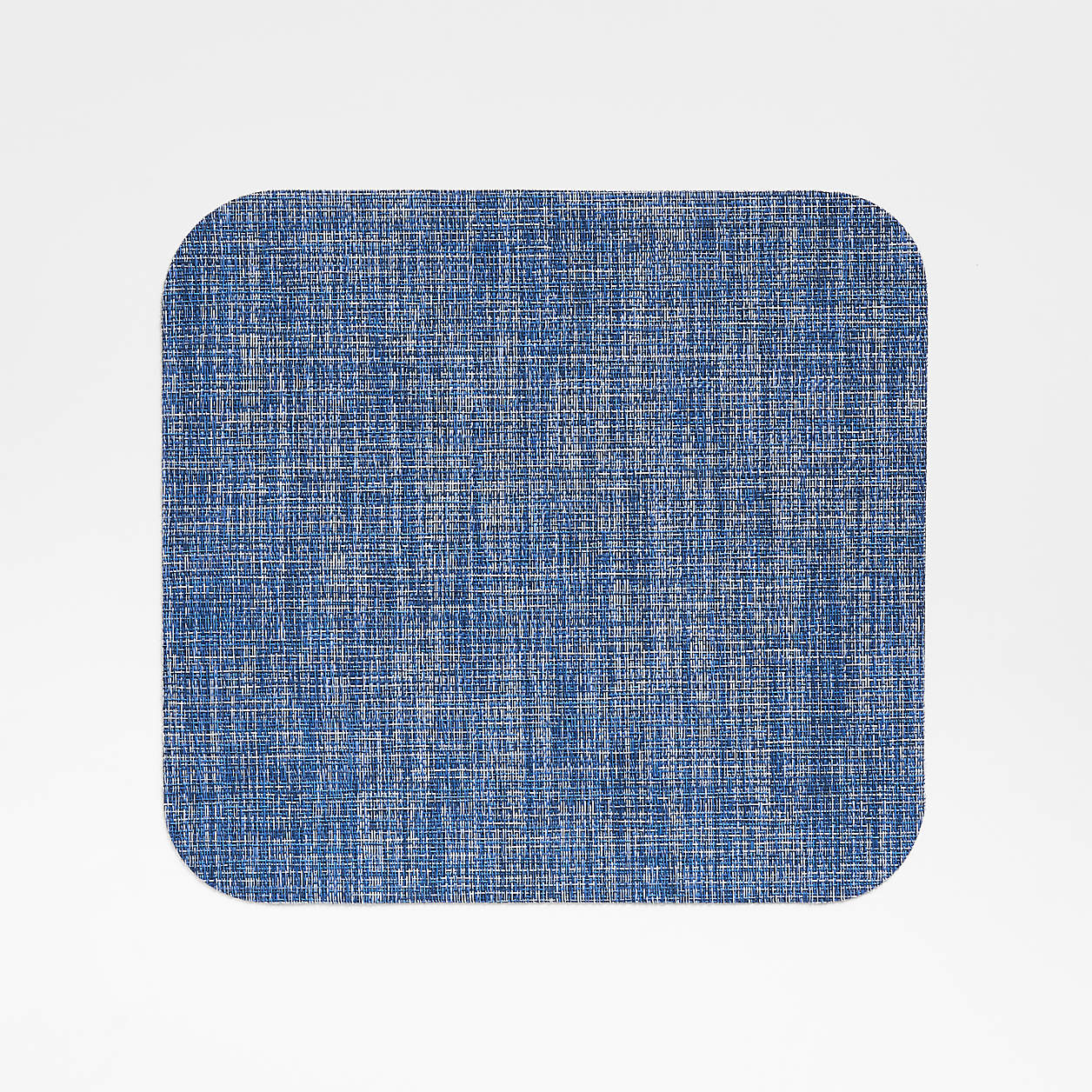 Chilewich Blue Rounded Square Crepe Placemat + Reviews Crate & Barrel