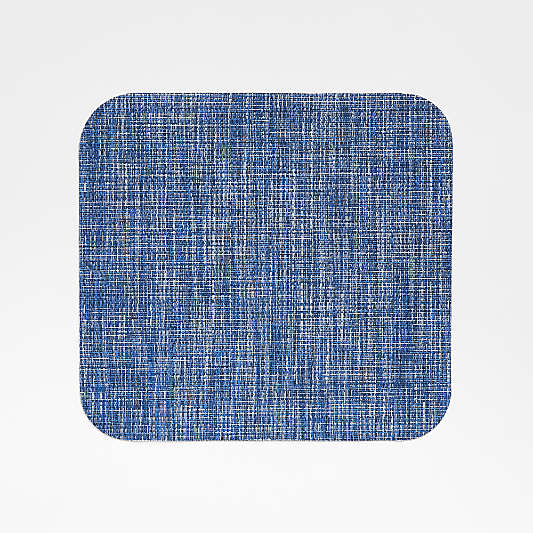 Chilewich ® Blue Rounded Square Crepe Placemat