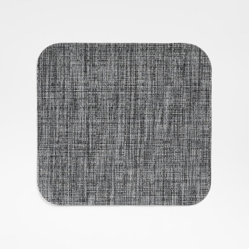 Rizzo Round Reversible Grey Faux Leather Placemat + Reviews