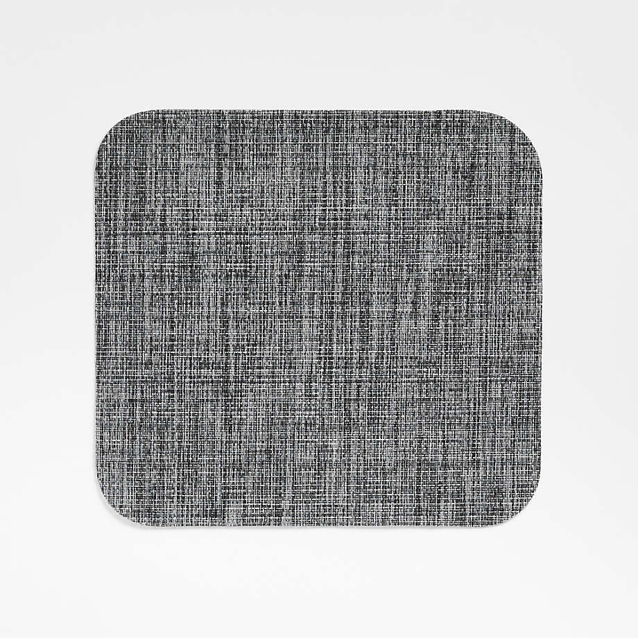 Chilewich Grey Rounded Square Crepe Placemat + Reviews Crate & Barrel