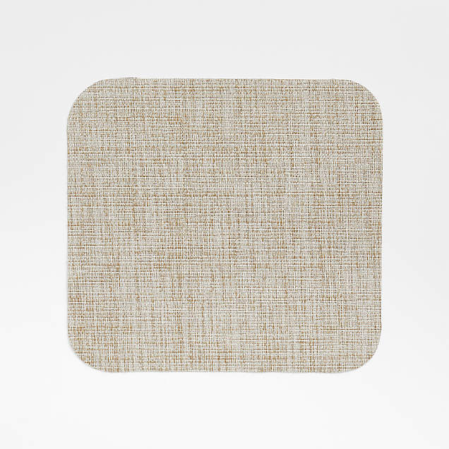 Chilewich Blue Rounded Square Crepe Placemat + Reviews Crate & Barrel