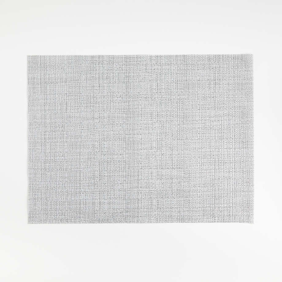 Chilewich Rectangular Crepe Neutral Vinyl Easy-Clean Placemat + Reviews | Crate & Barrel