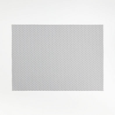 View Chilewich ® Cove Stone Grey Easy-Clean Vinyl Placemat details