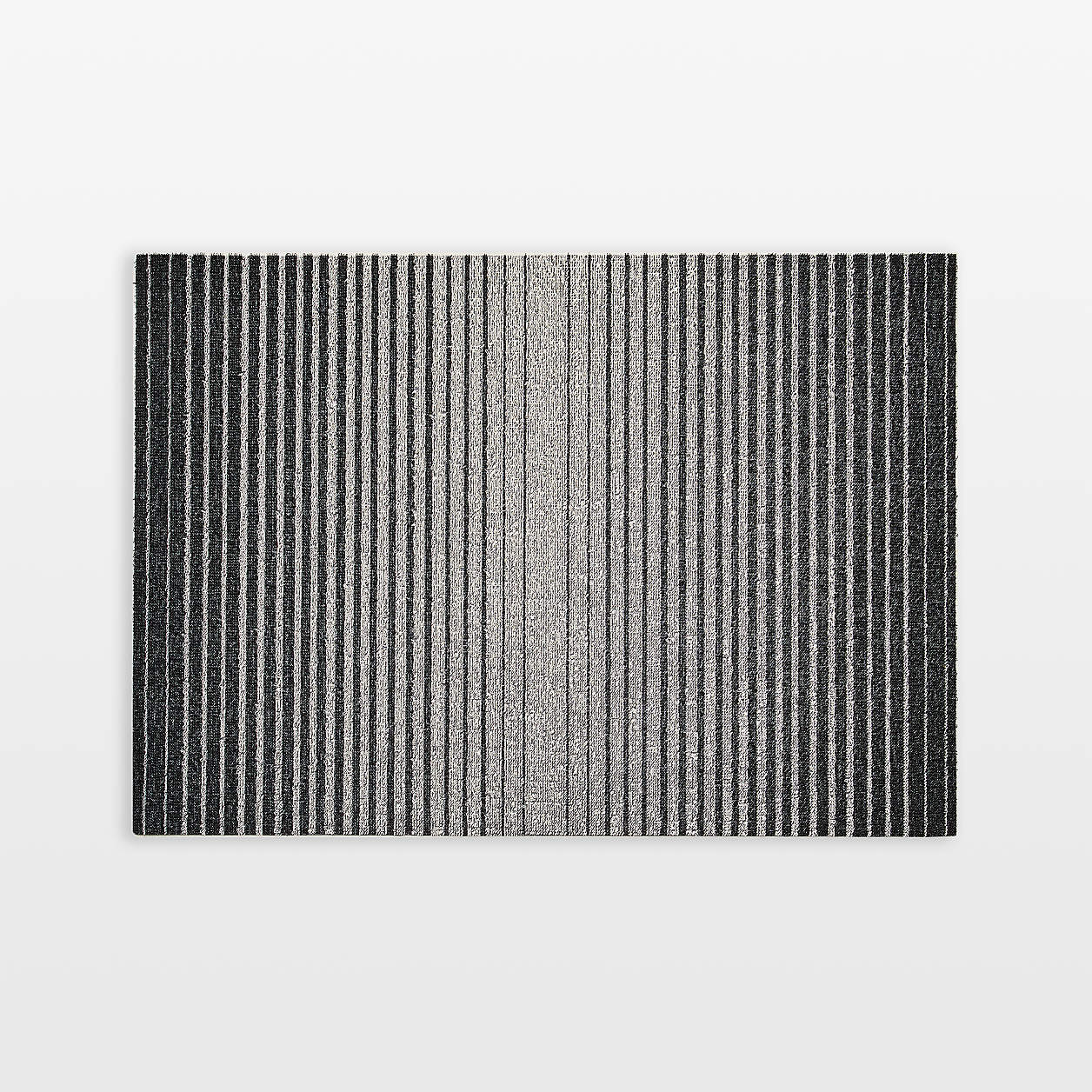 Chilewich Domino Black and White Doormat 18"x28" Crate & Barrel