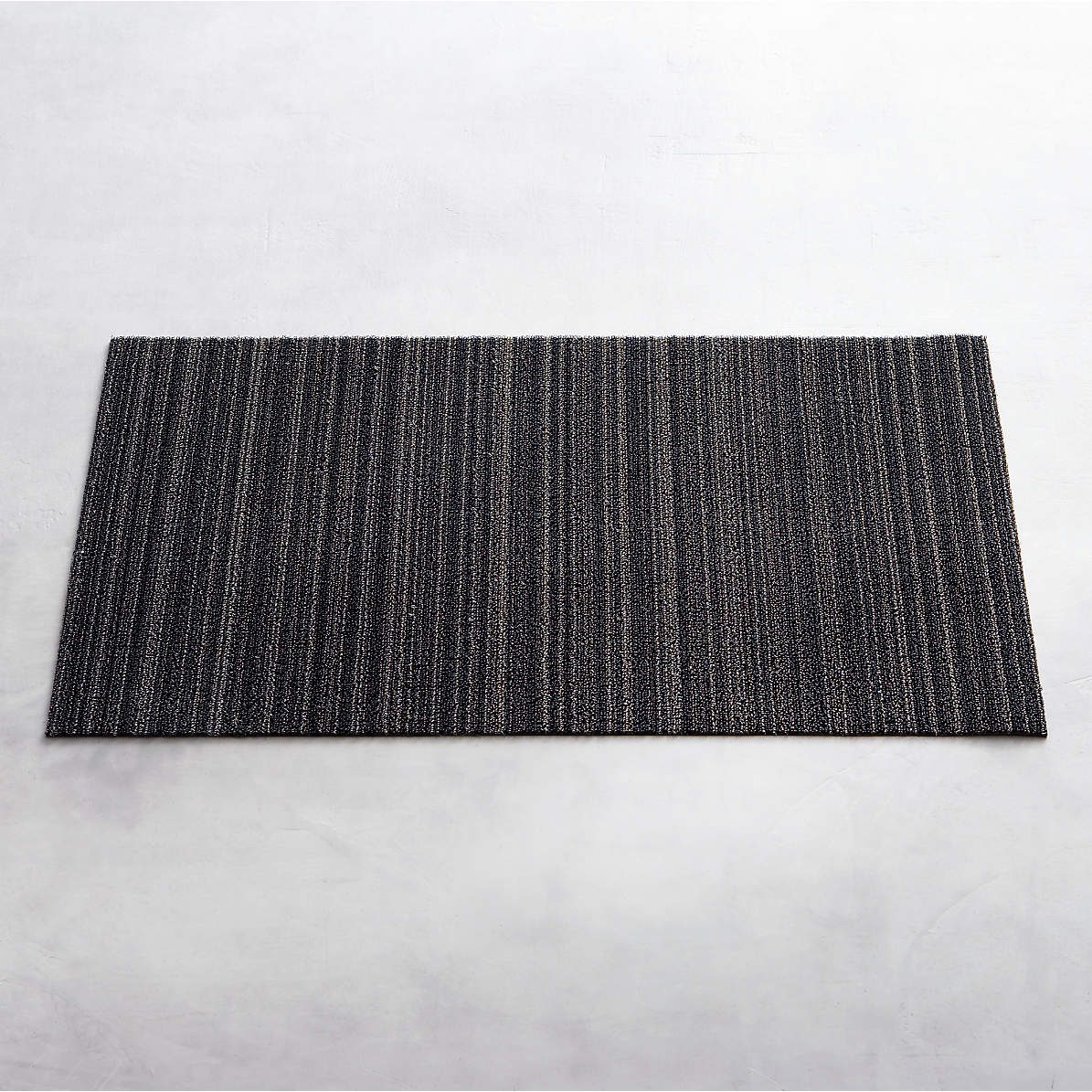 Chilewich 20x36 Grey Striped Doormat + Reviews | Crate & Barrel