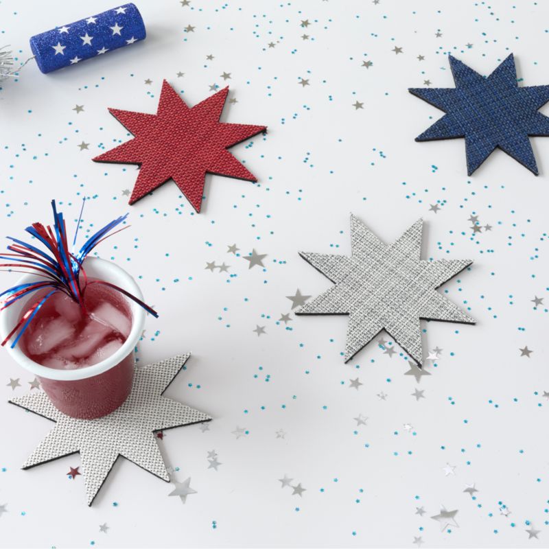 Chilewich Firecracker Coasters, Set of 4 - image 2 of 4