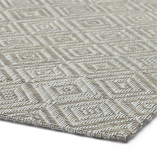 Chilewich ® Mosaic Grey Woven Indoor/Outdoor Floormat 35"x48"