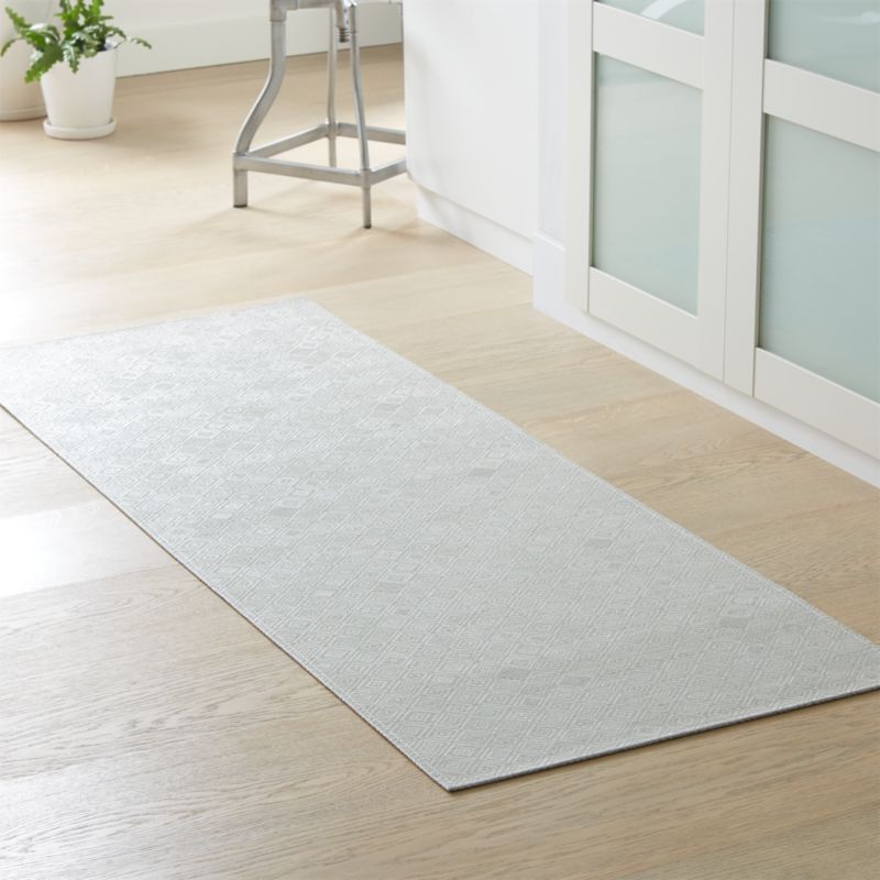 Chilewich ® Mosaic Blue Woven Indoor/Outdoor Floormat 26"x72"