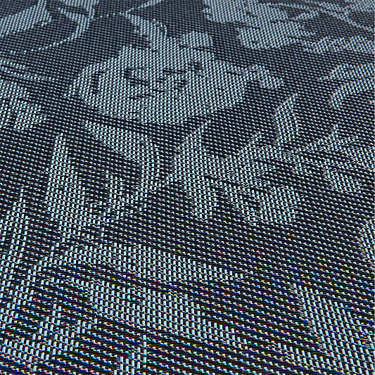 Chilewich ® Rectangular Indigo Floral Easy-Clean Vinyl Placemat