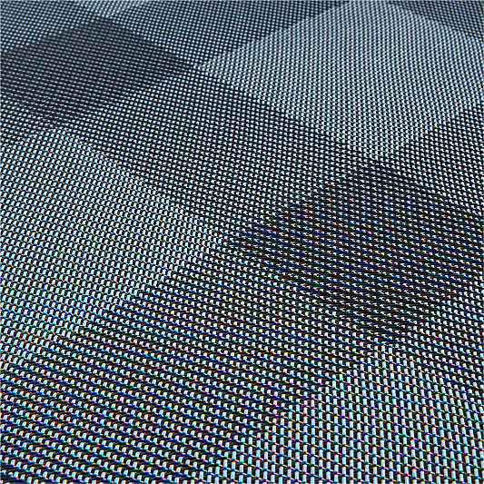 Chilewich ® Rectangular Indigo Plaid Easy-Clean Vinyl Placemat