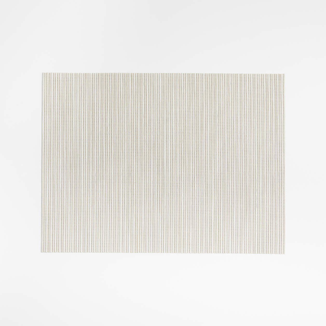 Chilewich Ridge Neutral Vinyl Placemat + Reviews | Crate & Barrel