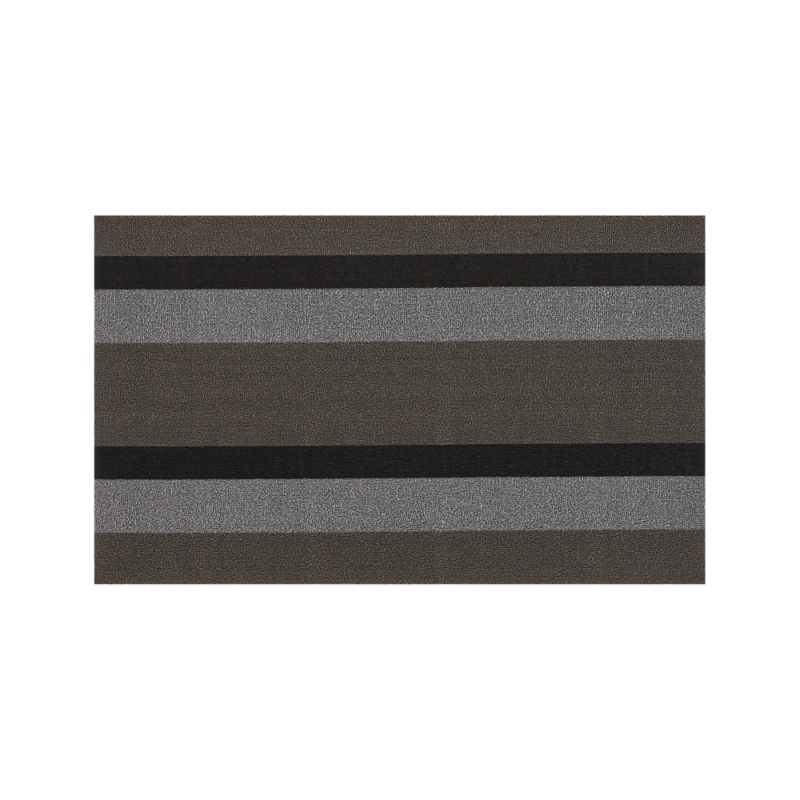 Chilewich ® Silver/Black Woven Indoor/Outdoor Floormat 36"x60" - image 5 of 6