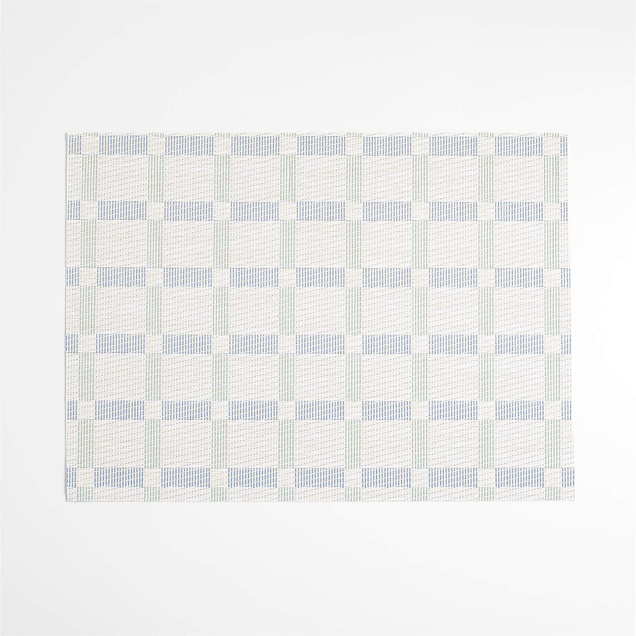 Chilewich Light Navy and Verte Green Rectangular Tile EasyClean Vinyl