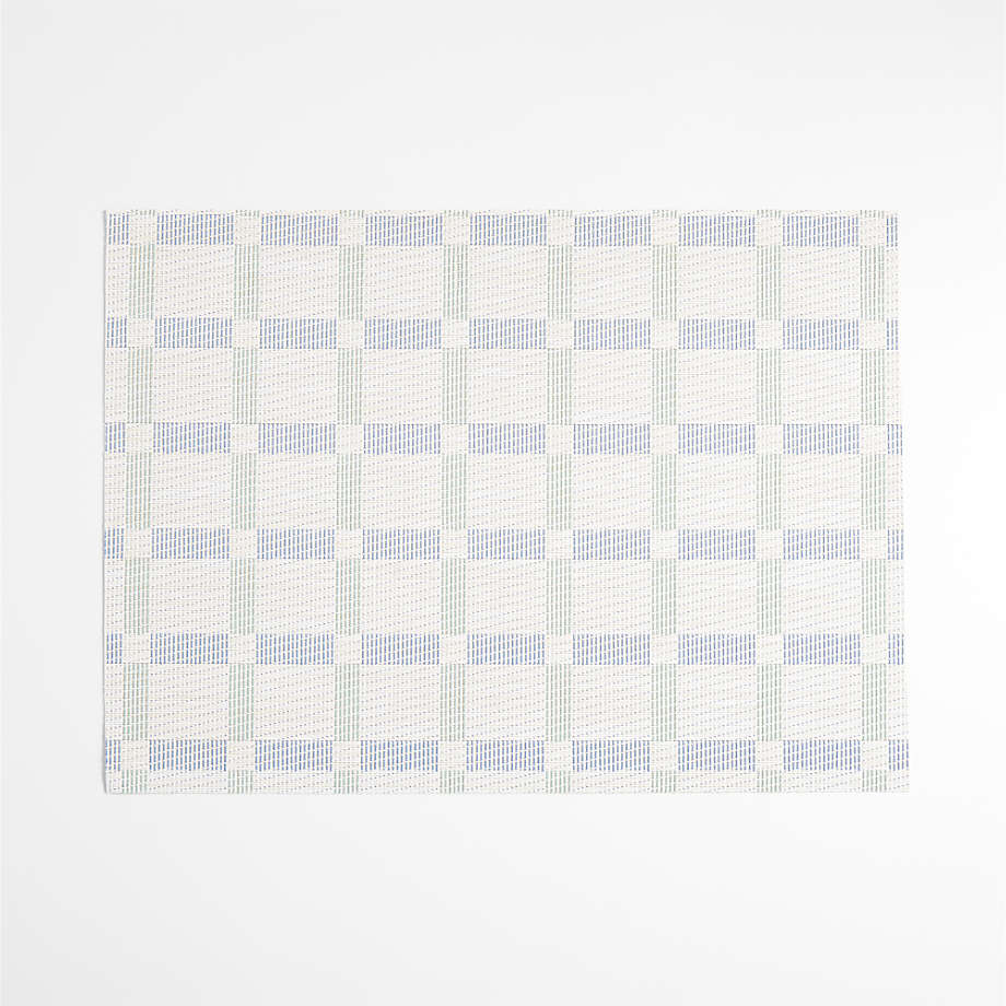 Chilewich Navy and Green Vinyl Placemat