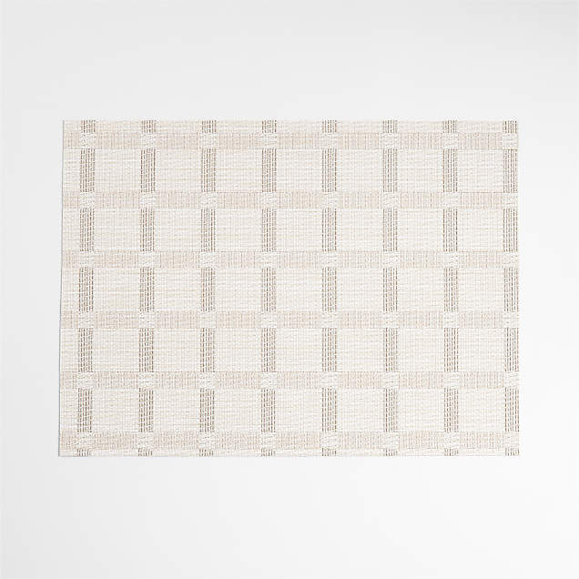 Chilewich Rectangular Crepe Silver EasyClean Vinyl Placemat + Reviews