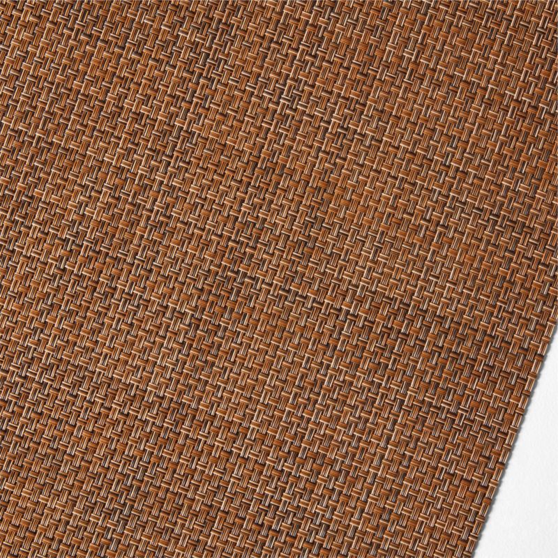 Chilewich ® 72" Teak Basketweave Table Runner - image 1 of 2