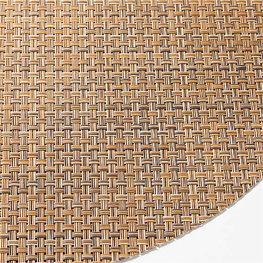 Chilewich ® Teak Basketweave Round Placemat