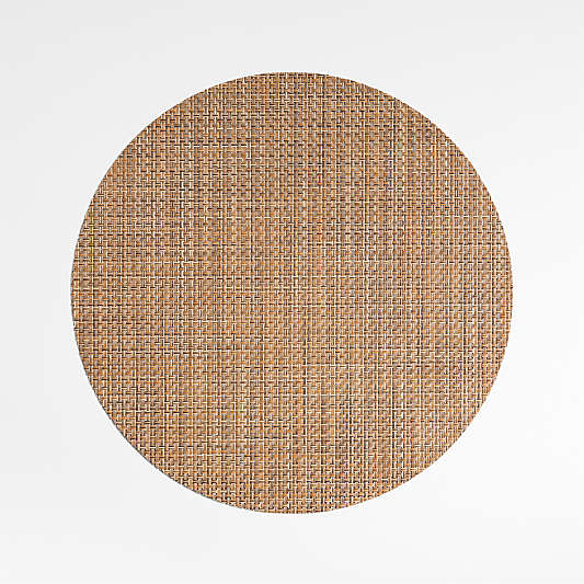 Chilewich ® Teak Basketweave Round Placemat