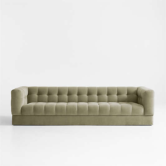 Chiltern Velvet Tufted Sofa 111"