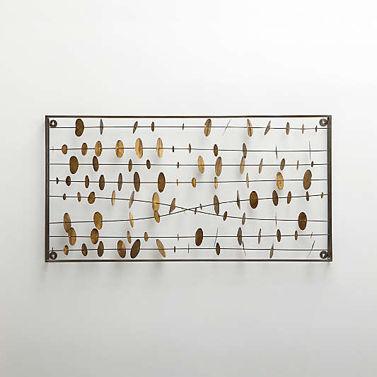 'Chimes' Metal Wall Art Sculpture 23.5"x46"