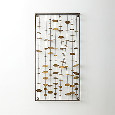 View "Chimes" Metal Wall Art Sculpture 23.5"x46" details
