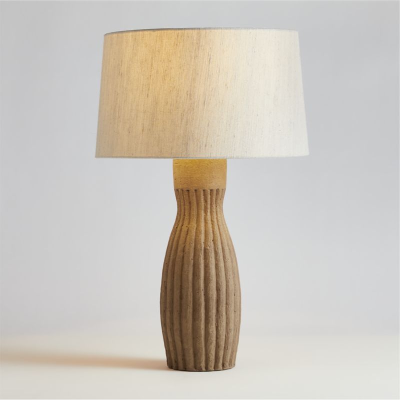 Karina Light Brown Terracotta Table Lamp 28.5" - image 0 of 16