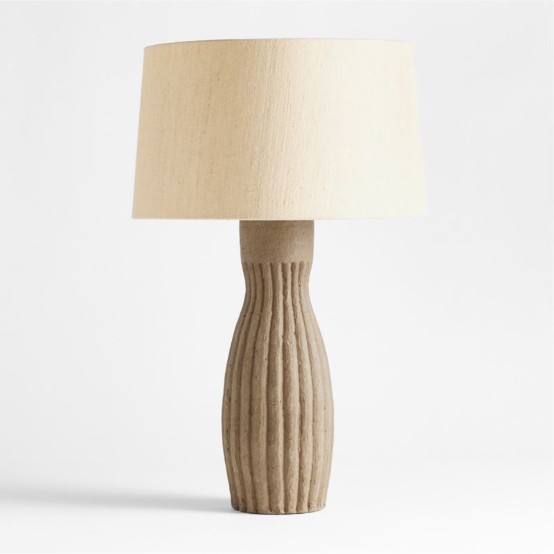 Karina Light Brown Terracotta Table Lamp 28.5" - image 4 of 16