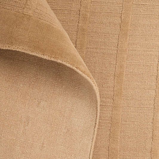 Chelsea Wool Handwoven Beige Rug Swatch 12"x18"