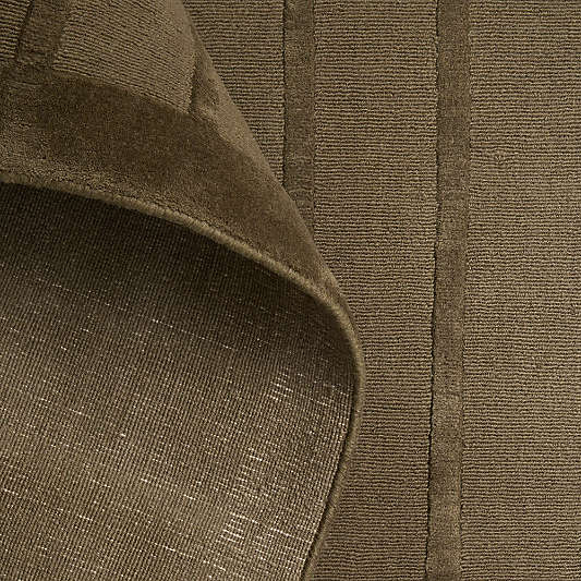 Chelsea Wool Handwoven Green Rug Swatch 12"x18"