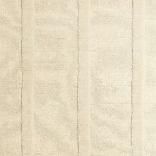 Chelsea Wool Handwoven Ivory Rug Swatch 12"x18"