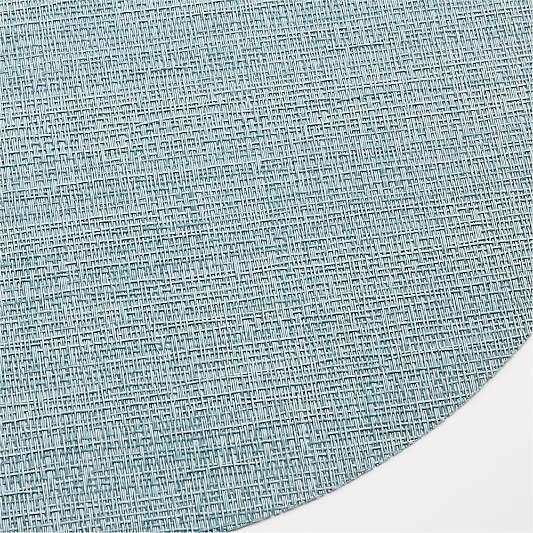 Chilewhich Crepe Quite Blue Round Placemat