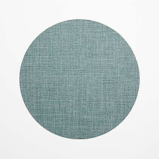 Chilewhich Crepe Quite Blue Round Placemat