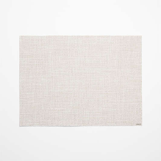 Chilewhich Crepe White Rectangle Placemat