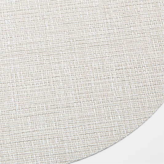 Chilewhich Crepe White Round Placemat