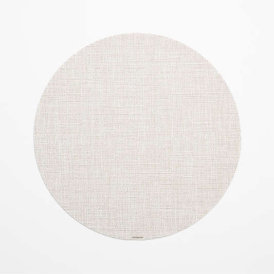 Chilewhich Crepe White Round Placemat