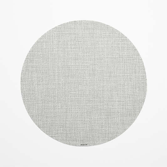 Chilewhich Crepe White Round Placemat