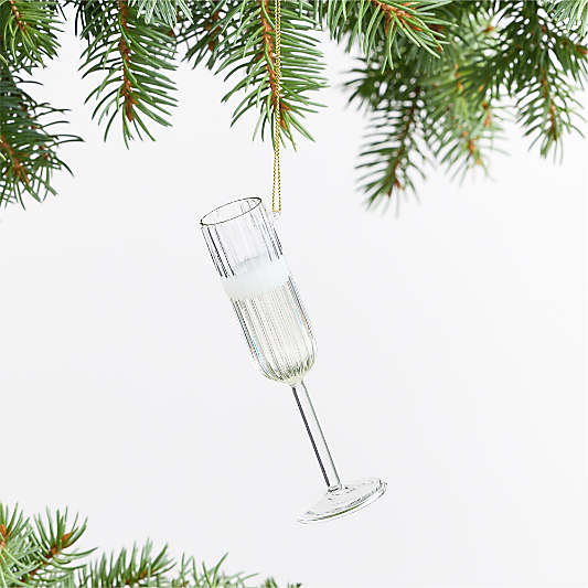 Champagne Glass Christmas Tree Ornament