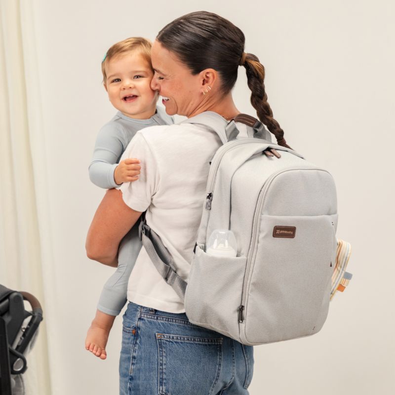 UPPAbaby Savannah Pearl Grey Jacquard Diaper Bag Backpack - image 2 of 8