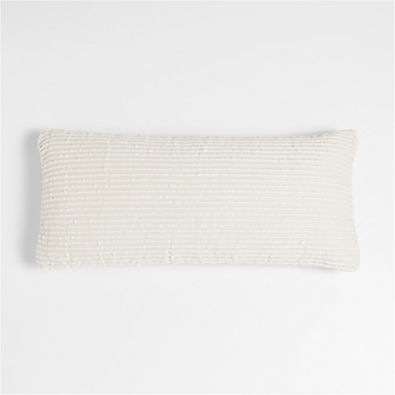 View Chords 36"x16" Mudcloth Wide Stripe Outdoor Pillow by Leanne Ford details