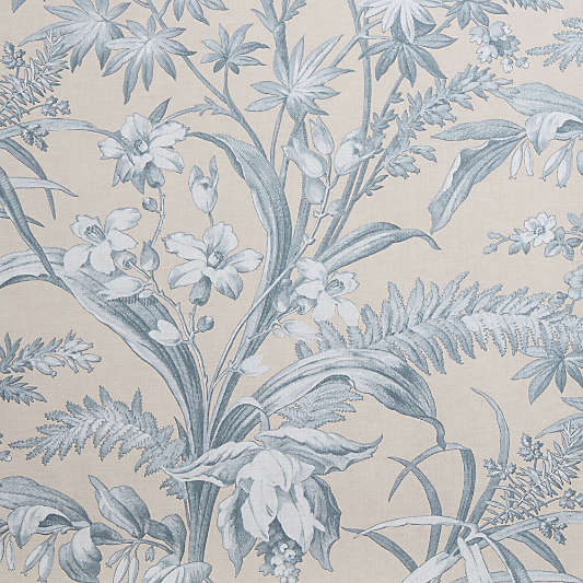 Charleston Blue Floral Wallpaper