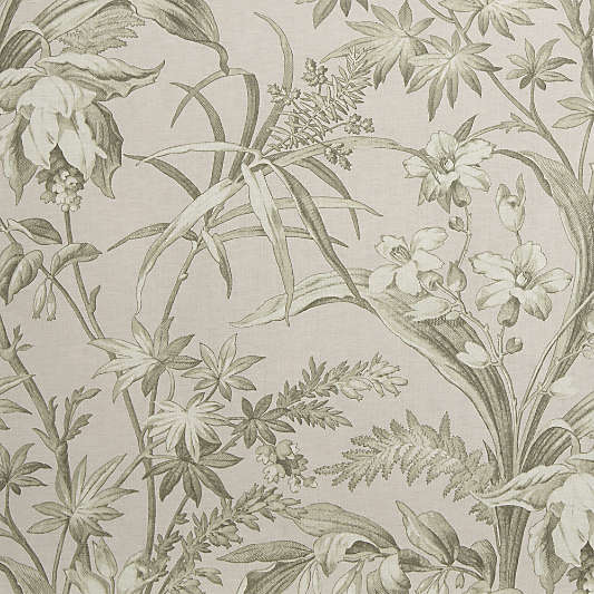 Charleston Green Floral Wallpaper