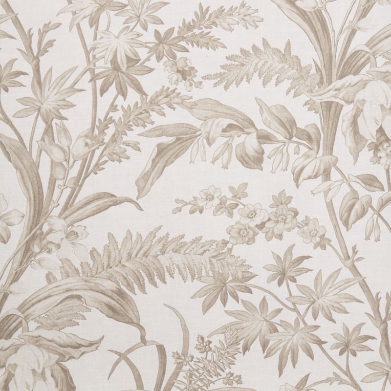 Charleston Taupe Floral Wallpaper - image 1 of 2