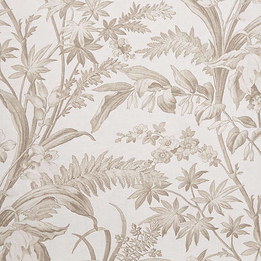 Charleston Taupe Floral Wallpaper